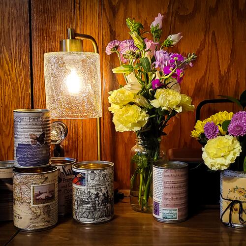 Upcycled Soup and Vegetable Cans No. 02