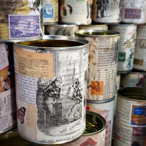 Upcycled Soup and Vegetable Cans No. 05