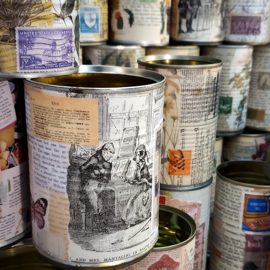 Upcycled Soup and Vegetable Cans No. 05