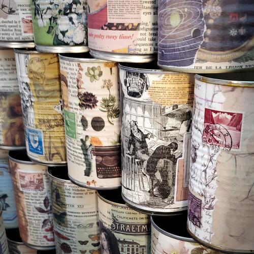 Upcycled Soup and Vegetable Cans No. 05