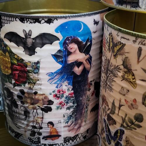 Upcycled Soup and Vegetable Cans No. 08