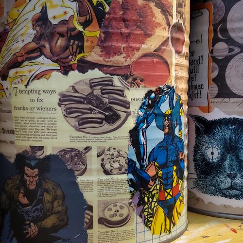 Upcycled Soup and Vegetable Cans No. 10