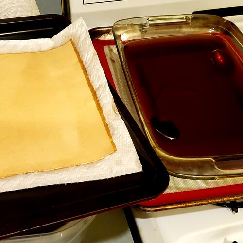 Staining the Watercolour Paper