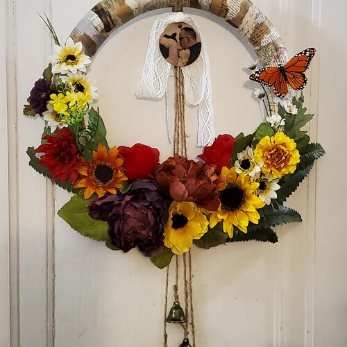 Decoupage Floral Foam Wreaths No. 01