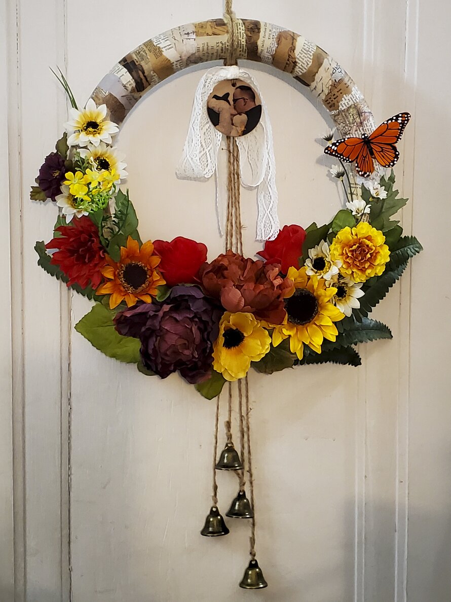 Decoupage Floral Foam Wreaths No. 01