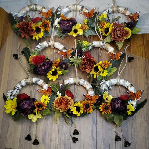 Decoupage Floral Foam Wreaths No. 04