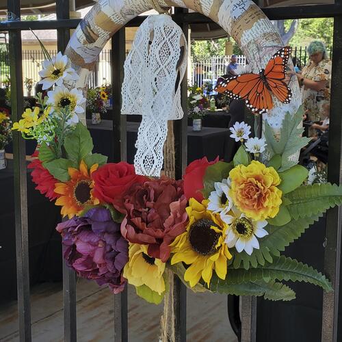 Decoupage Floral Foam Wreaths No. 06