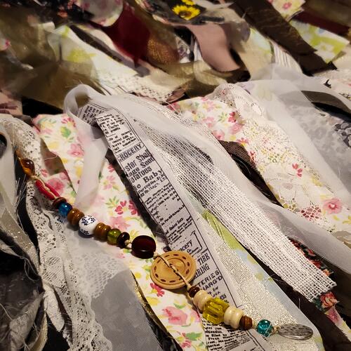 Upcycled Fabric Rag Garlands No. 3