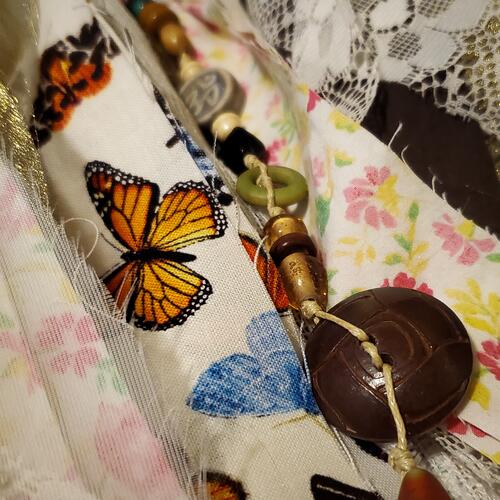 Upcycled Fabric Rag Garlands No. 5