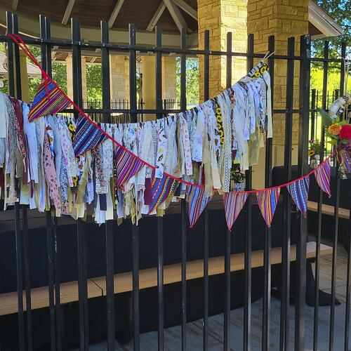 Upcycled Fabric Rag Garlands No. 6