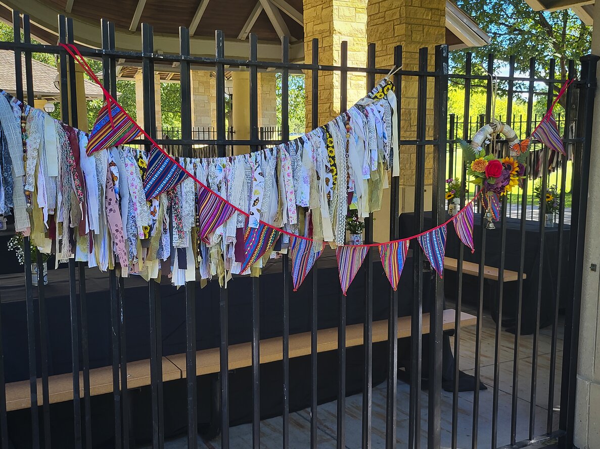 Upcycled Fabric Rag Garlands No. 6