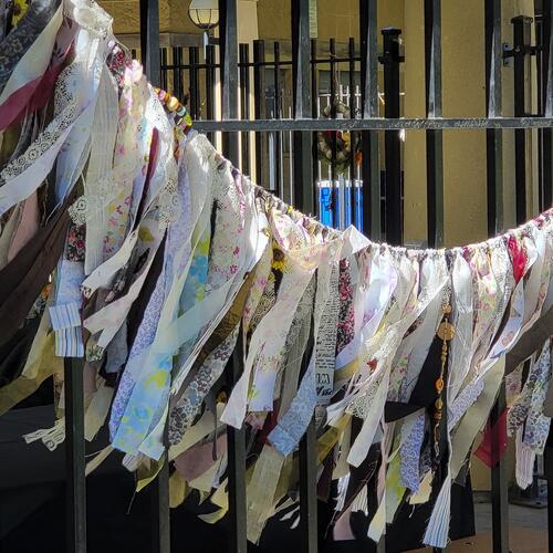 Upcycled Fabric Rag Garlands No. 8