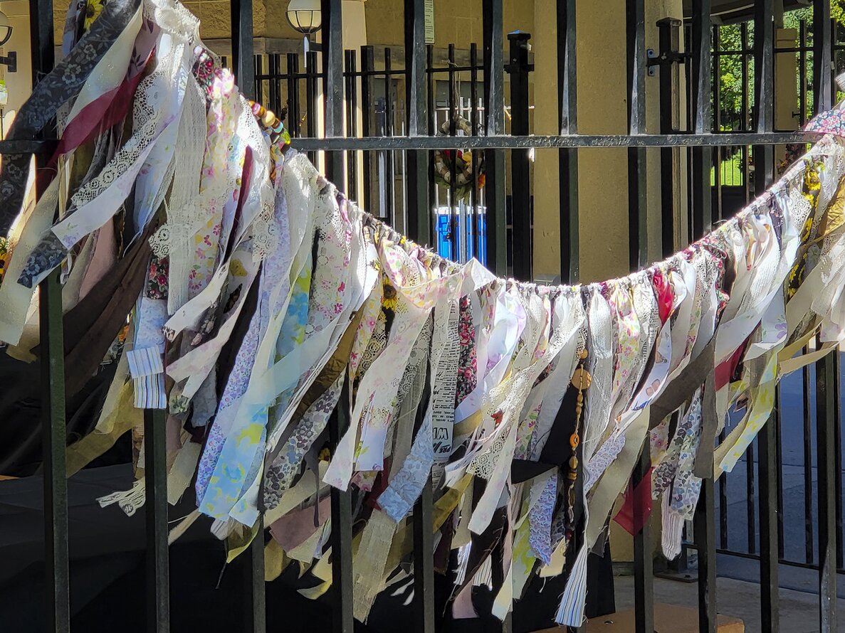 Upcycled Fabric Rag Garlands No. 8