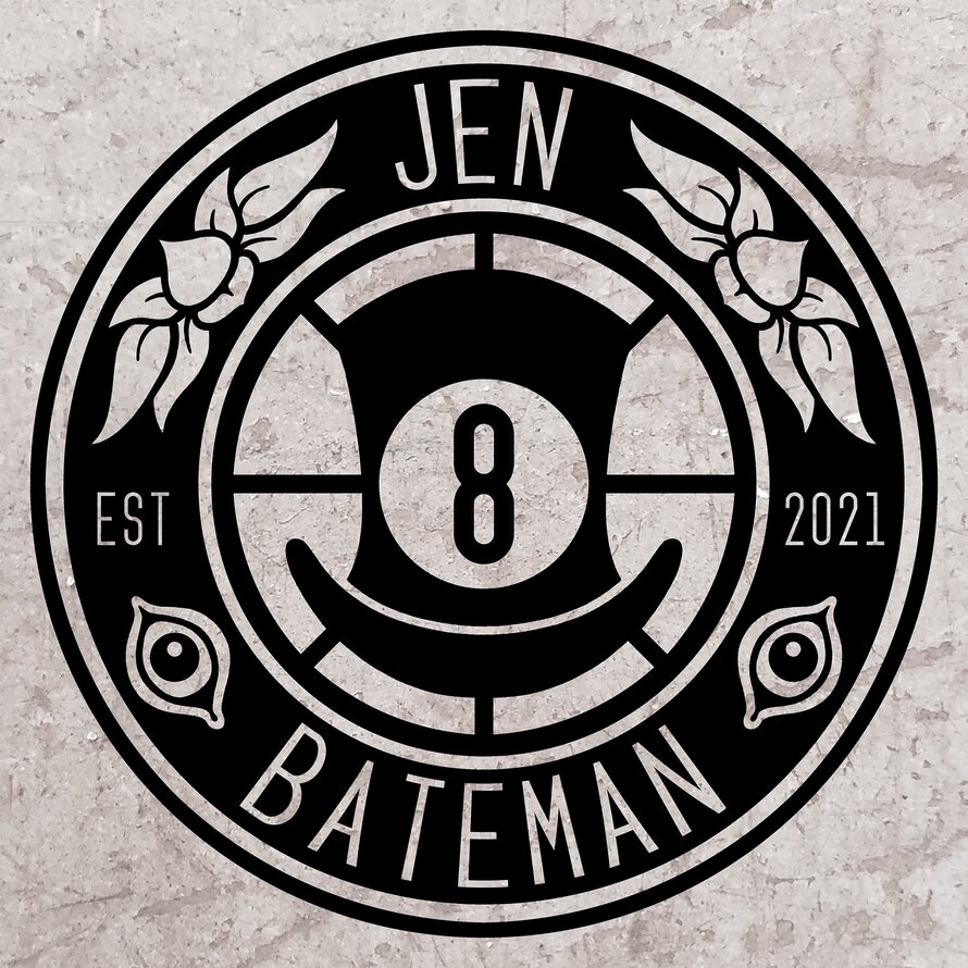 JC B8MN Jen Bateman Circular Seal Logo