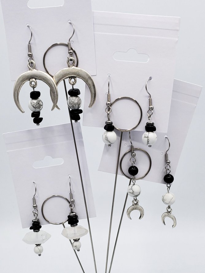 "Alis Noctis" Mix-and-Match Jewelry Set, Earrings
