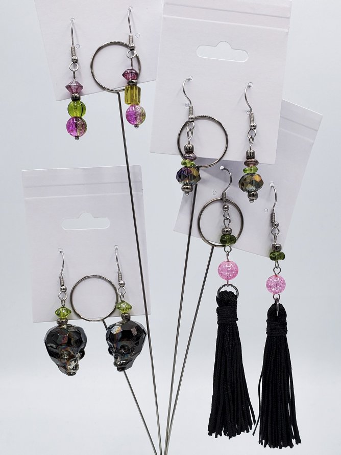 "Dulce Vespertilio" Mix-and-Match Jewelry Set, Earrings