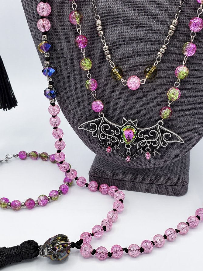 "Dulce Vespertilio" Mix-and-Match Jewelry Set, Necklaces