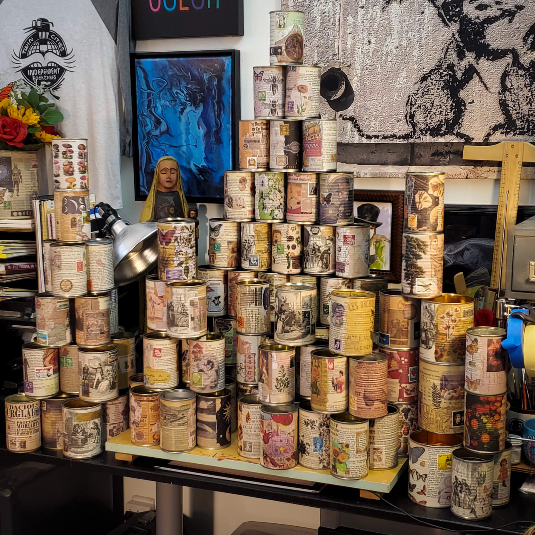 Craft Project: Decoupage Soup and Vegetable Cans