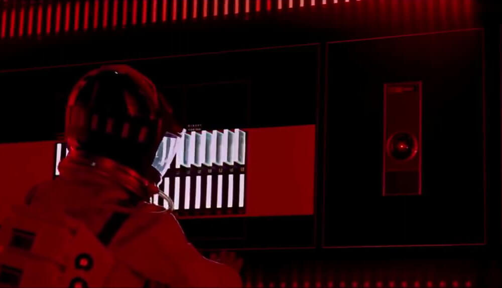 Screenshot from "2001: A Space Odyssey" (1968) Screenshot from "2001: A Space Odyssey" (1968)