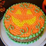 Pumpkin-Decorated Carrot Cake with Cream Cheese Frosting