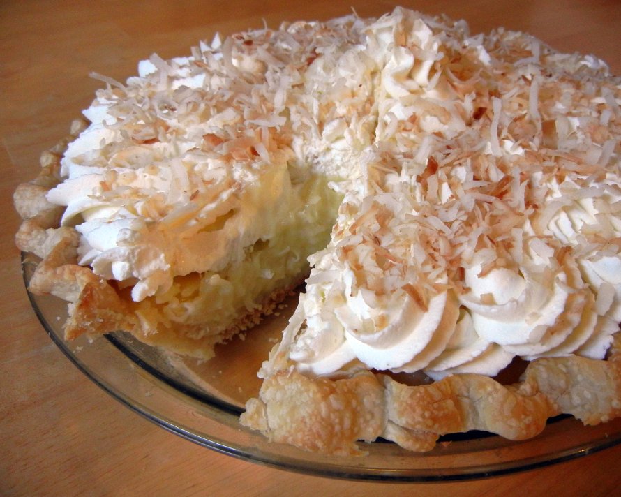 Coconut Cream Pie with Stabilized Whipped Cream