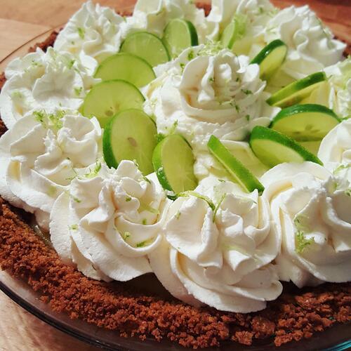 Key Lime Pie with Stabilized Whipped Cream