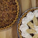 Pecan Pie, Pumpkin Pie with Stabilized Whipped Cream