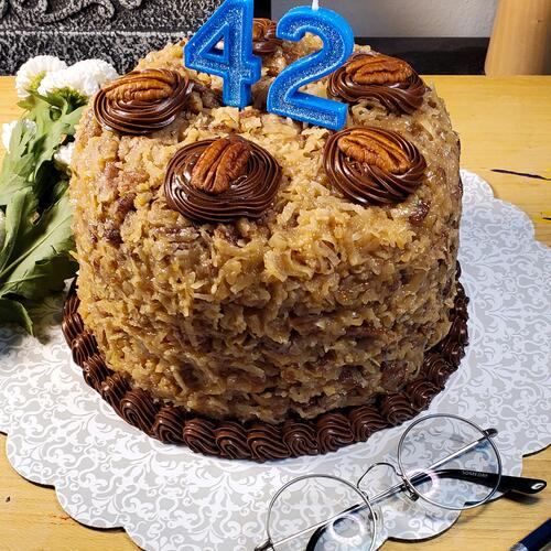 Jen's 42nd Birthday German Chocolate Cake
