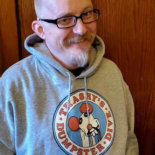 Dan Bateman's "Trashy's Dumpster Dive" Hoodie