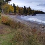 Covill: Lake Superior near the Naniboujou Lodge