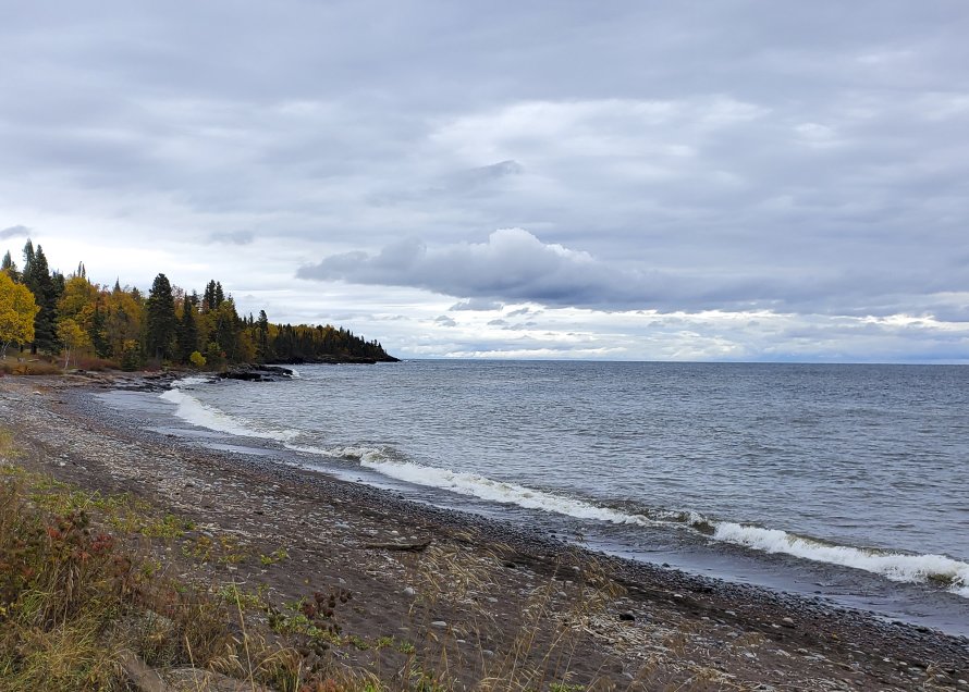 Covill: Lake Superior near the Naniboujou Lodge