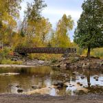 Gooseberry Falls State Park: Walking Bridge Over Gooseberry River