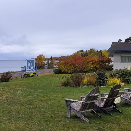 Covill: Adirondack Chairs at Outpost Motel