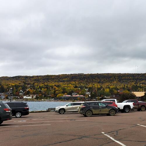 Grand Marais: Artist Point Parking Area, Facing Inland
