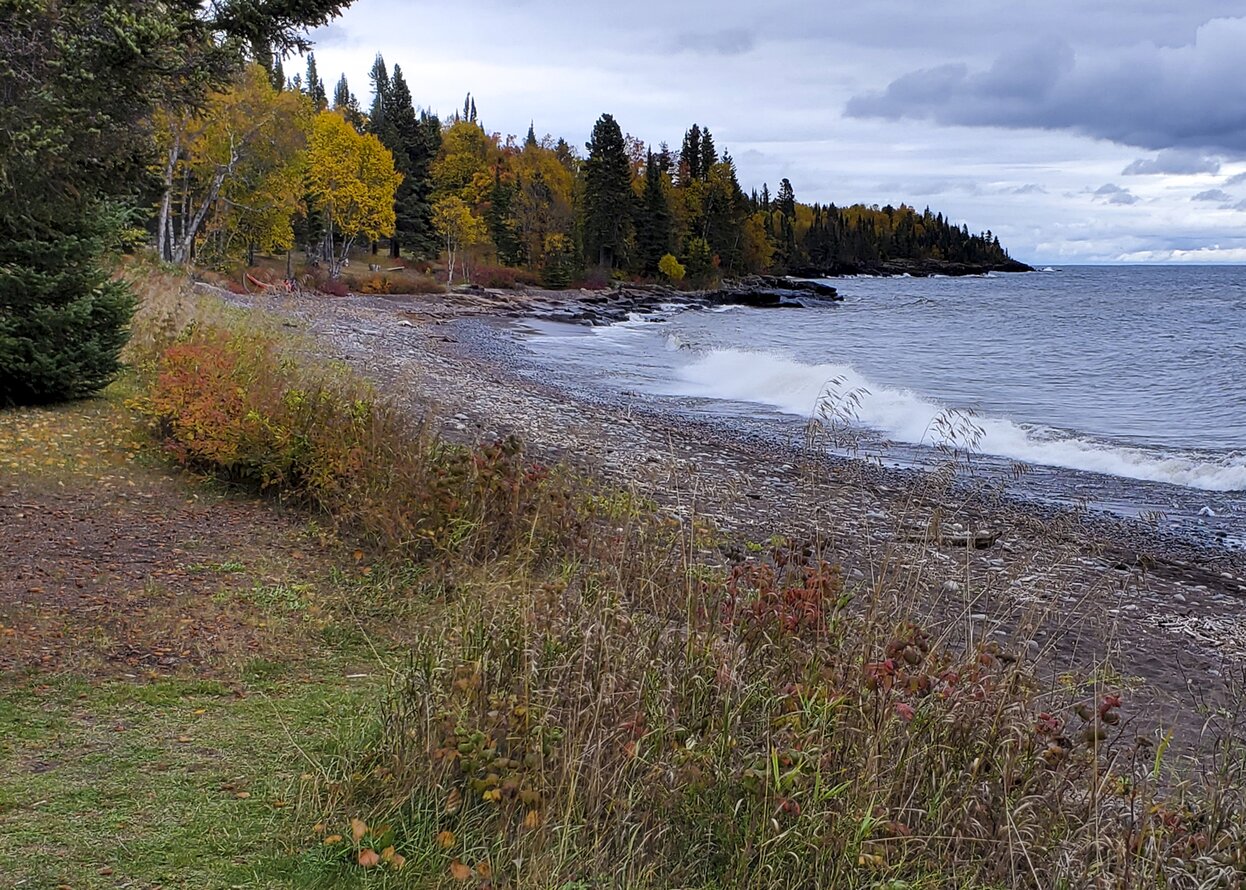 Covill: Lake Superior near the Naniboujou Lodge