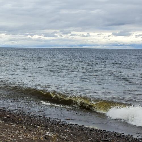 Covill: Lake Superior near the Naniboujou Lodge