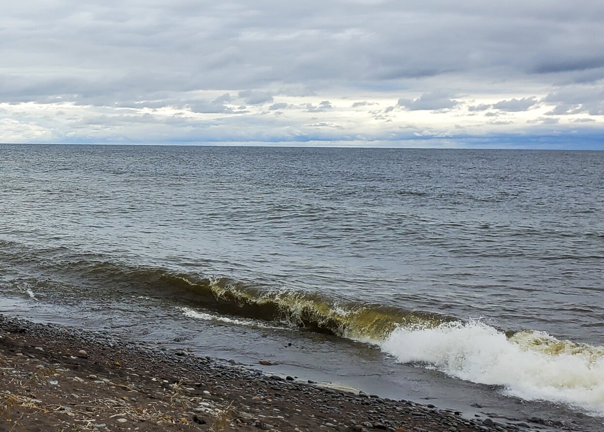 Covill: Lake Superior near the Naniboujou Lodge