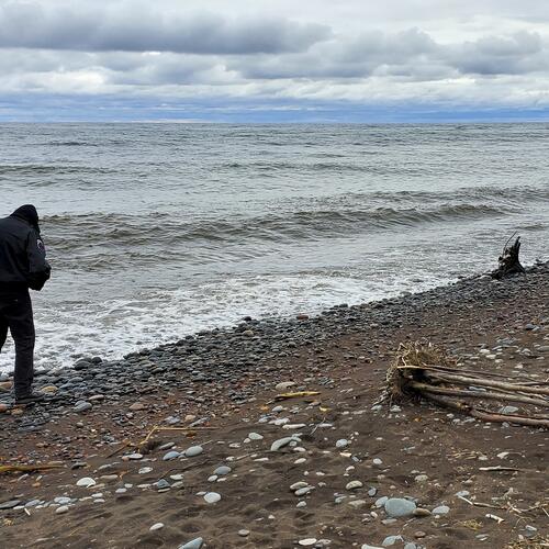 Skipping Rocks on Lake Superior