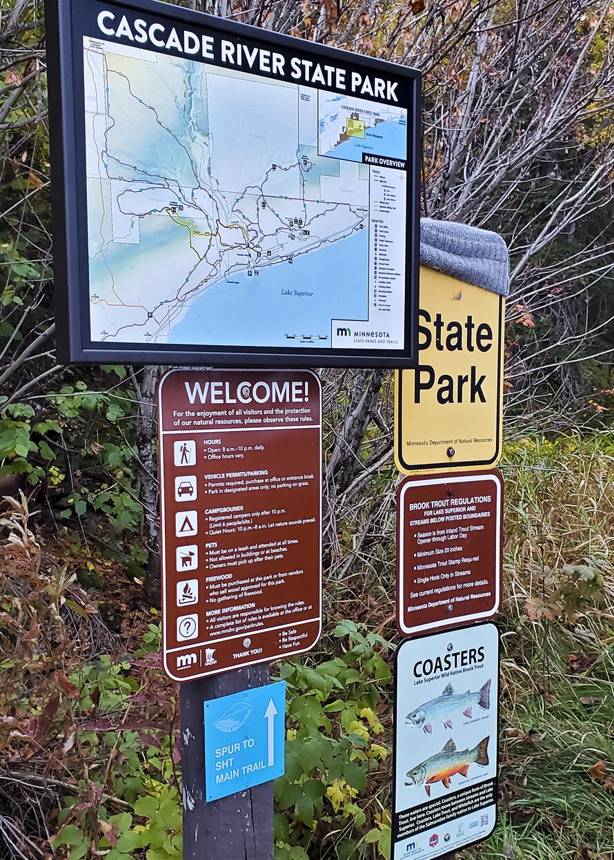 Cascade River State Park: Info Signage