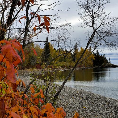 Split Rock LIghthouse State Park: Pebble Beach