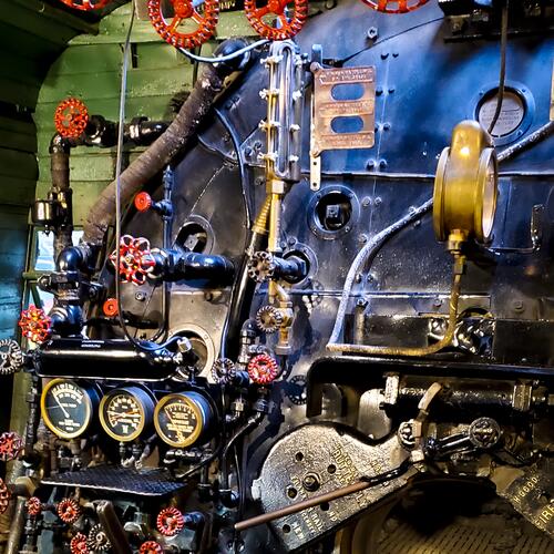 Lake Superior Railroad Museum: Steam Locomotive Mallet No. 227 Engine Room