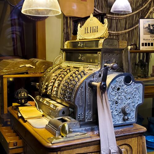 Lake Superior Railroad Museum: Antique Cash Register